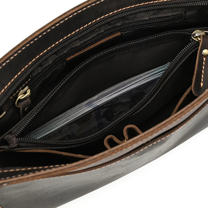 Top Grade Men Purse Genuine Leather Day Clutches For Male Vintage Style Hand Purse Crazy Horse Leather Mens Clutch Big Wallet
