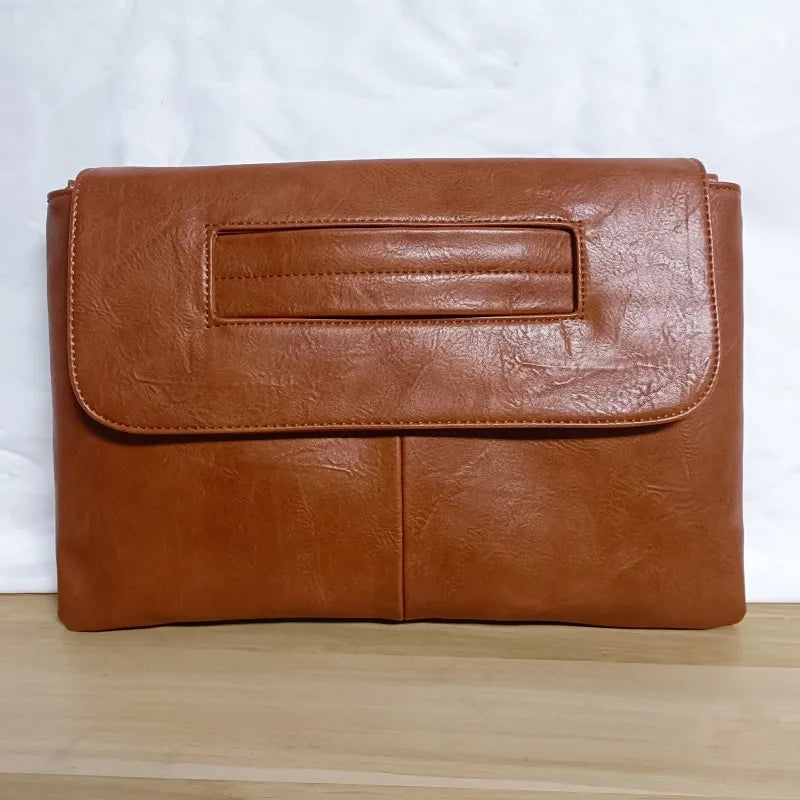 Women Clutches PU leather Crossbody Bags for female Shoulder messenger bag Laptop Bag For Macbook Pouch Bag big Ladies handbag