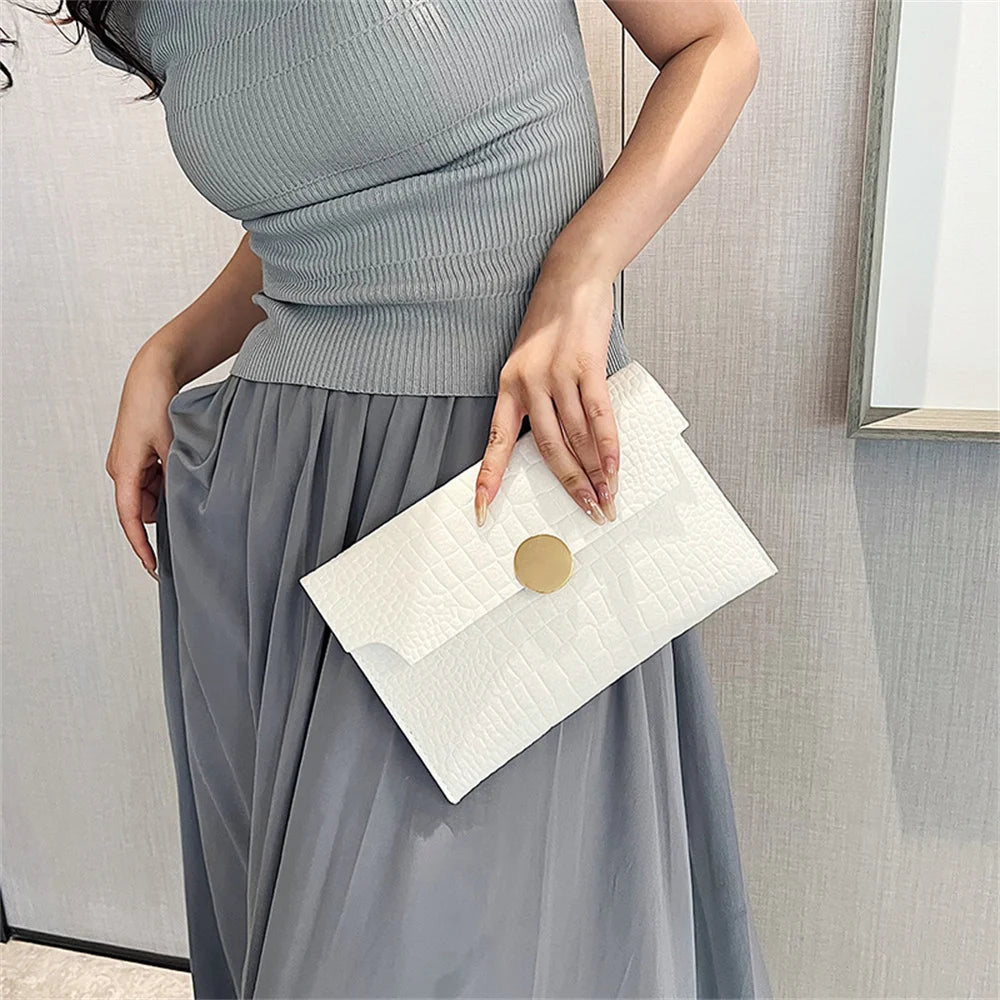 Felt Large Capacity Handbag Women Bags Fashion Luxury Stone Pattern Clutches Envelope Wallet Square Clutches For Wedding Party