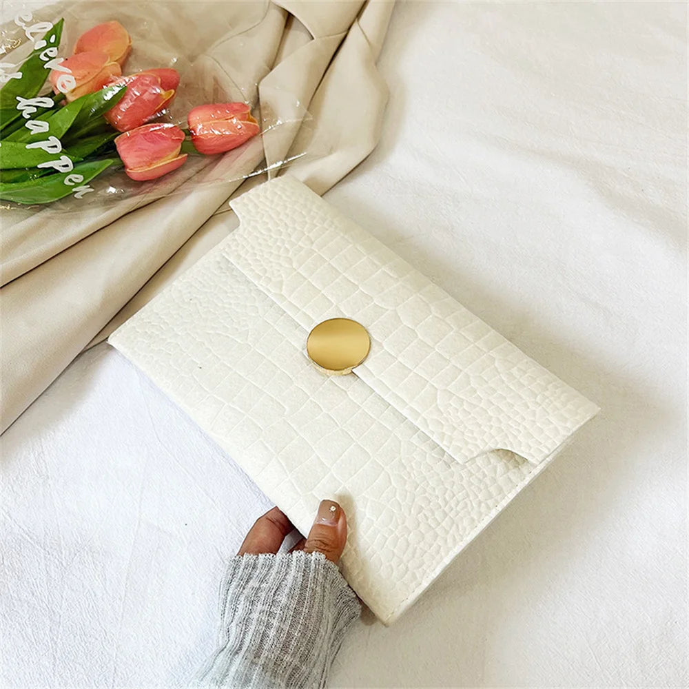 Felt Large Capacity Handbag Women Bags Fashion Luxury Stone Pattern Clutches Envelope Wallet Square Clutches For Wedding Party