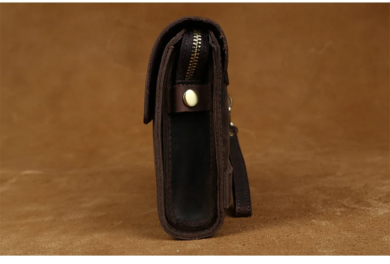 Top Grade Men Purse Genuine Leather Day Clutches For Male Vintage Style Hand Purse Crazy Horse Leather Mens Clutch Big Wallet