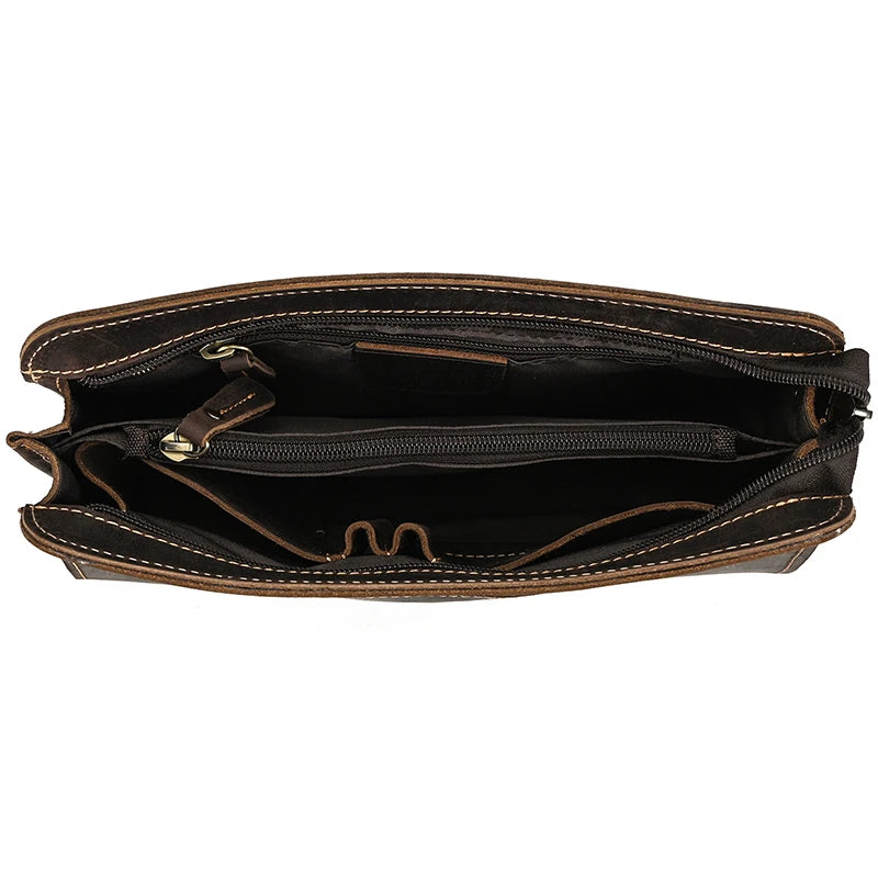 Top Grade Men Purse Genuine Leather Day Clutches For Male Vintage Style Hand Purse Crazy Horse Leather Mens Clutch Big Wallet