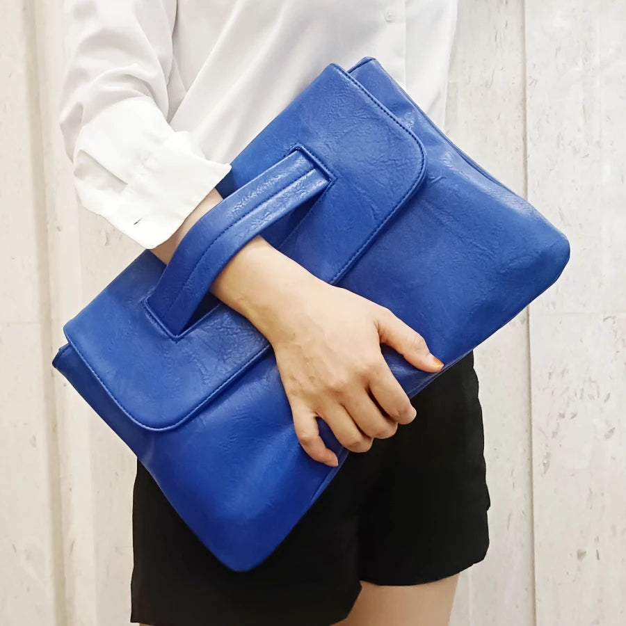 Women Clutches PU leather Crossbody Bags for female Shoulder messenger bag Laptop Bag For Macbook Pouch Bag big Ladies handbag