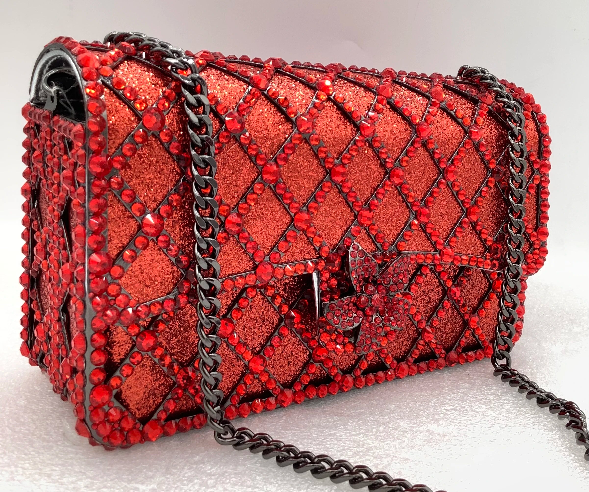 XIYUAN Purple/Green Evening Crystal Handbag Bridal Party Handbags Clutches Purses Women Clutches Purse Designer Evening Bags