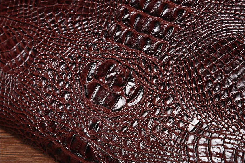 Luxury Crocodile PU Leather Men's Clutches Bag Fashion Men Women Clutches Handbags Casual Business Envelope Bag Clutch IPAD Bags